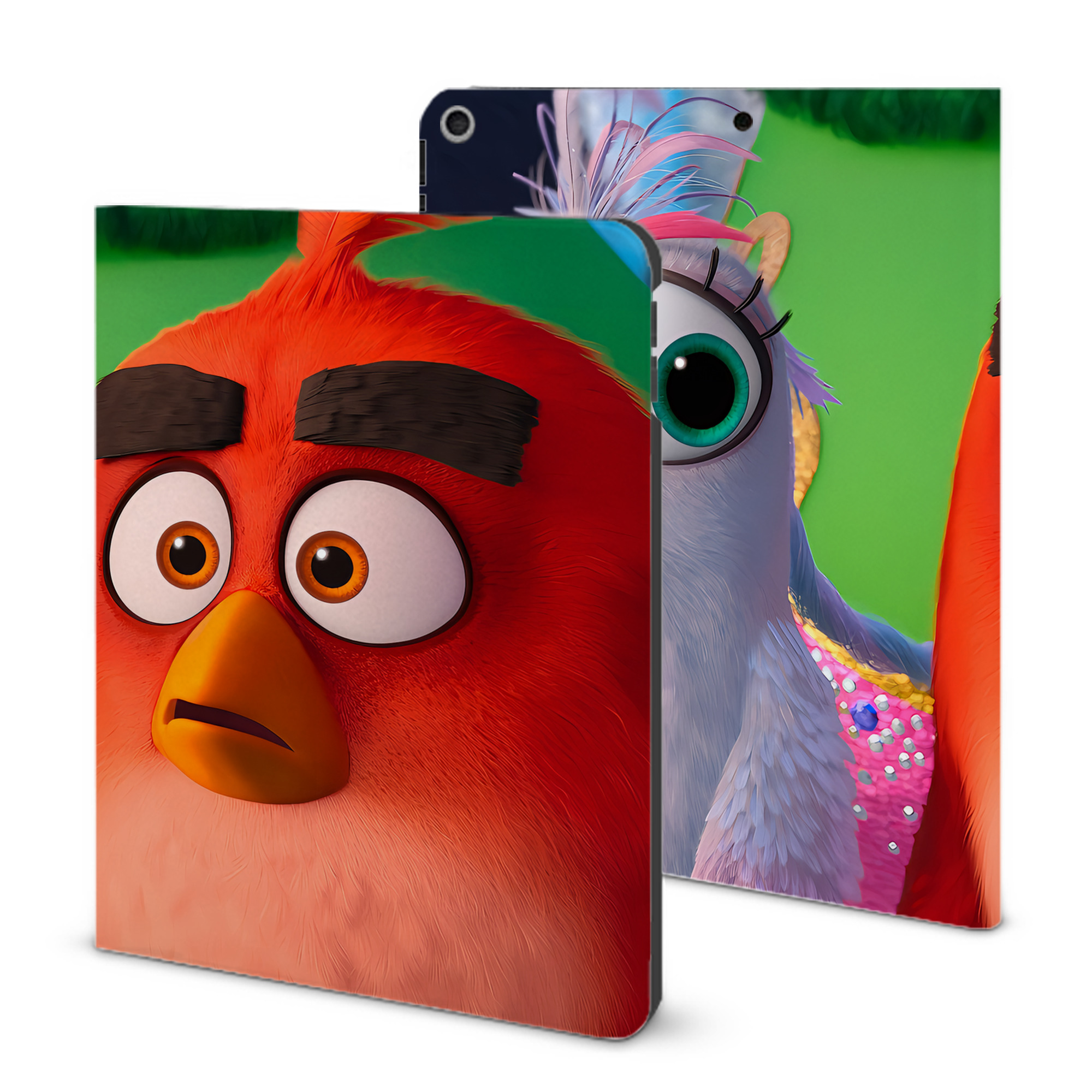 （画像用） Angry Birds アングリーバード IPad ケース ブック型 PUレザー TPU 耐衝撃 軽量 薄型 ペン収納なし 全面保護 IPad 各モデル対応